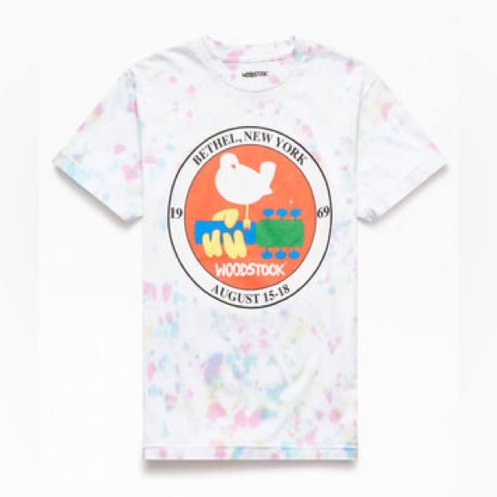 Pacsun Tie-Dyed Woodstock T-Shirt